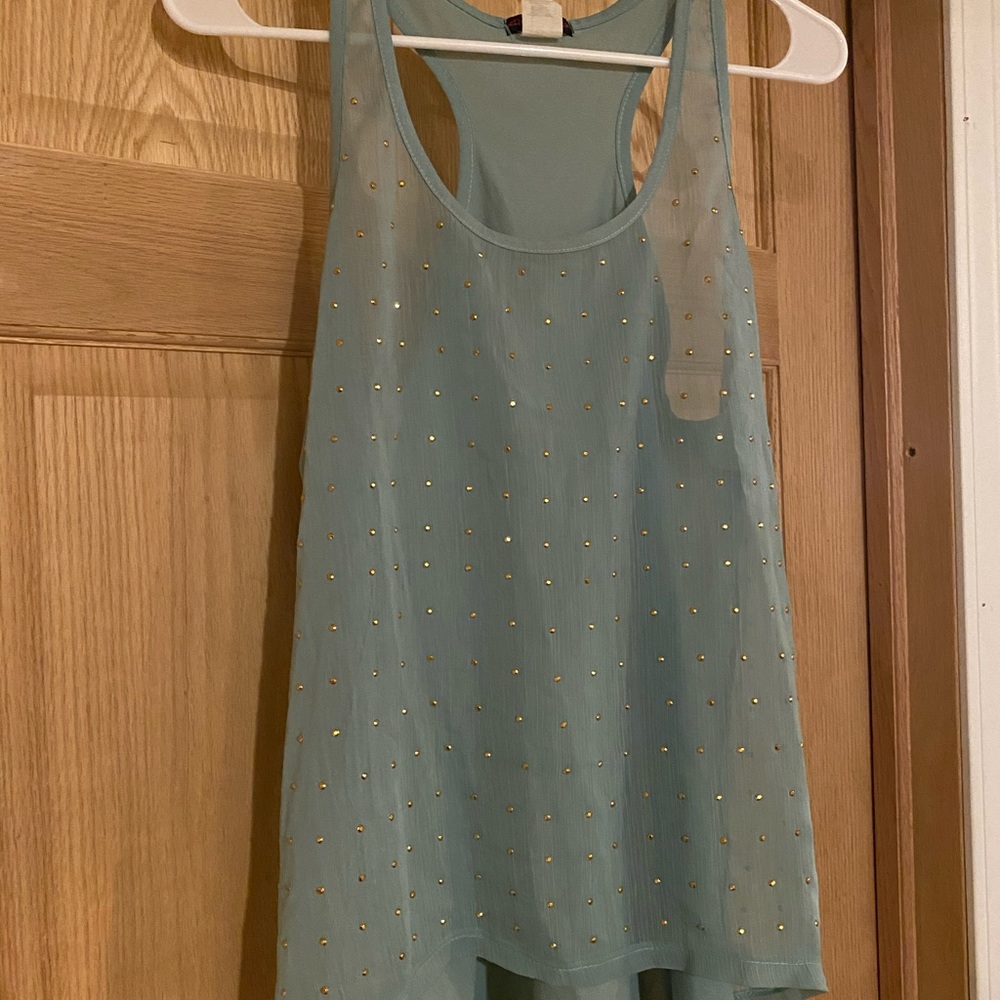NWOT Blue racerback dress tank